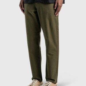 Stussy Plaid Check Olive Green Jeans